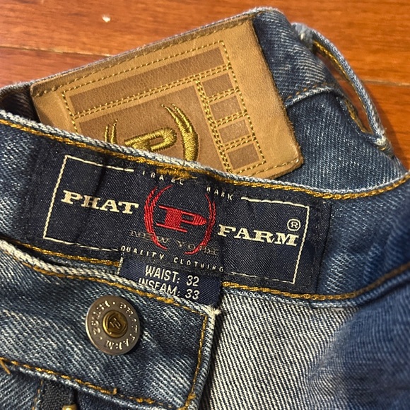 Phat Farm Pre Y2K Baggy High Rise Zip Fly Jeans - Picture 2 of 10